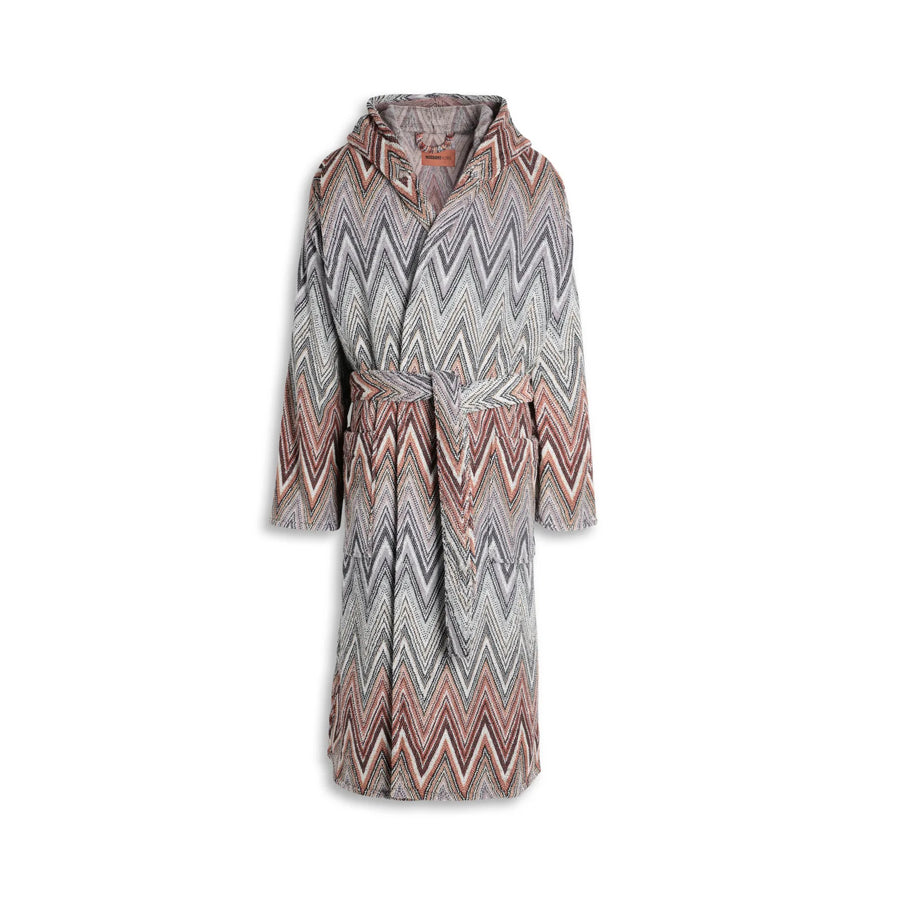 Missoni Bademantel Yari mit Chevron-Muster