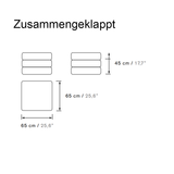 GO LitOut Liege Masse zusammengeklappt.