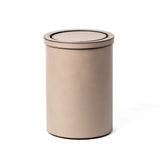Pinetti Badeimer mit Schwungdeckel aus Leder