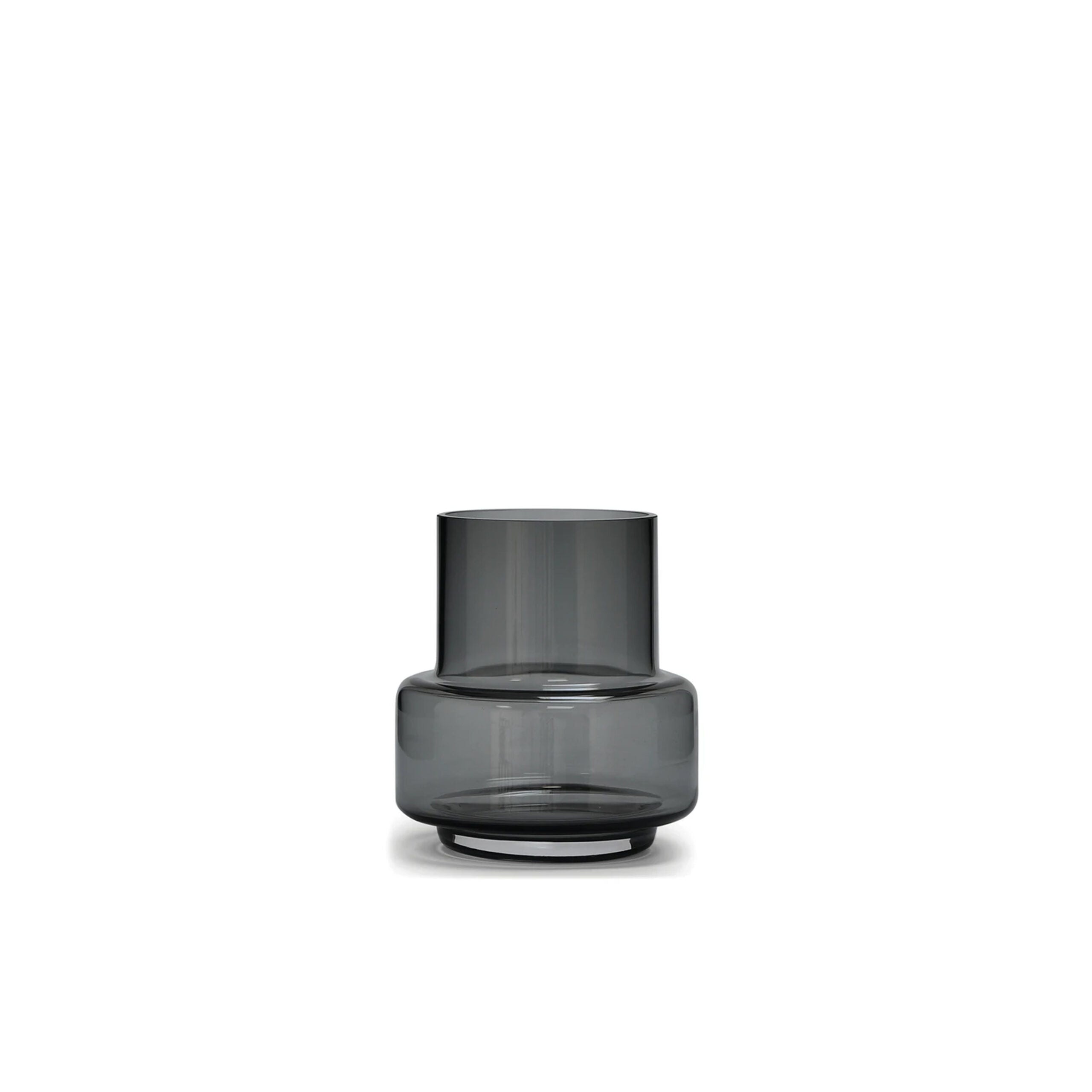 Ro Hurricane Teelicht in Grau aus Glas