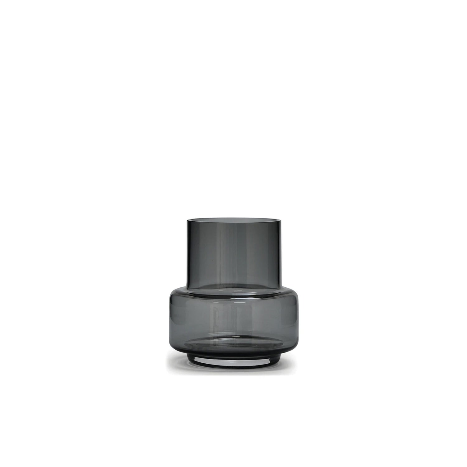 Ro Hurricane Teelicht in Grau aus Glas