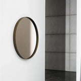 Sovet Runder Wandspiegel in Braun 