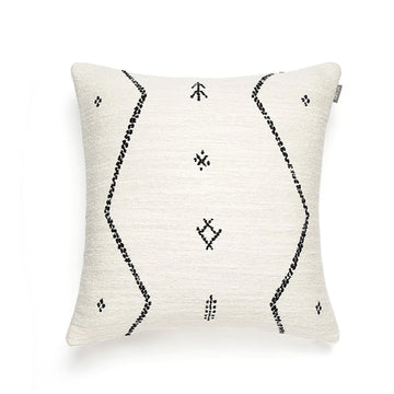 Scapa Home Kissen Berber in Off White mit Muster in Schwarz