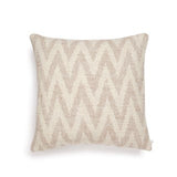 Kissen in mit Zickzack-Muster in beige und rosa