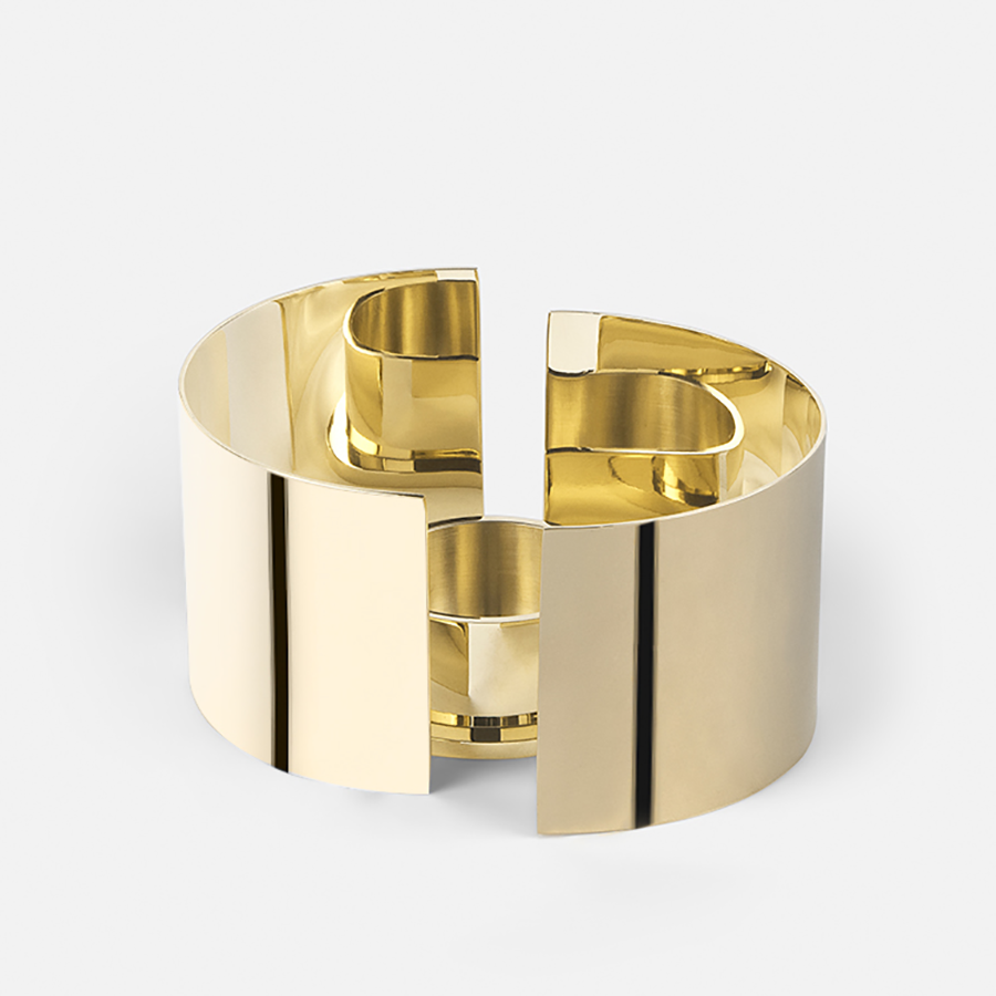 Skultuna Infinity Kerzenhalter Gold