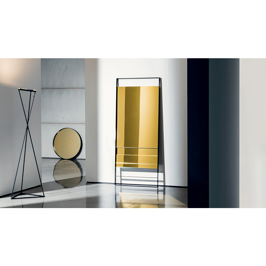 Sovet rechteckiger Standspiegel mit gebräuntem Glas