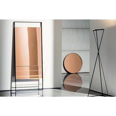 Sovet Standspiegel mit Aluminiumrahmen und gebräuntem Glas