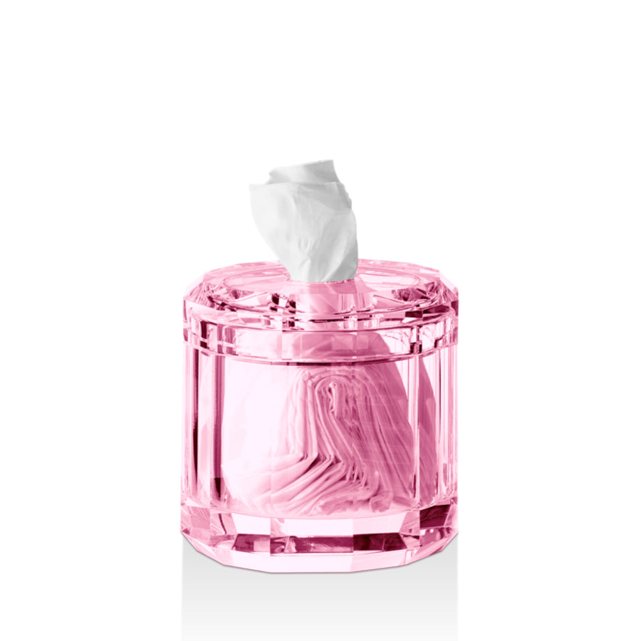 Decor Walther Kristall-Taschentuecherbox, pink