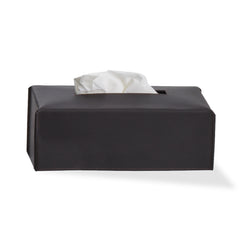 Decor Walther NAPPA Papiertuchbox aus Leder in Schwarz