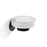 Selbstklebende Wandseifenschale BASIC, Chrom oder Schwarz matt