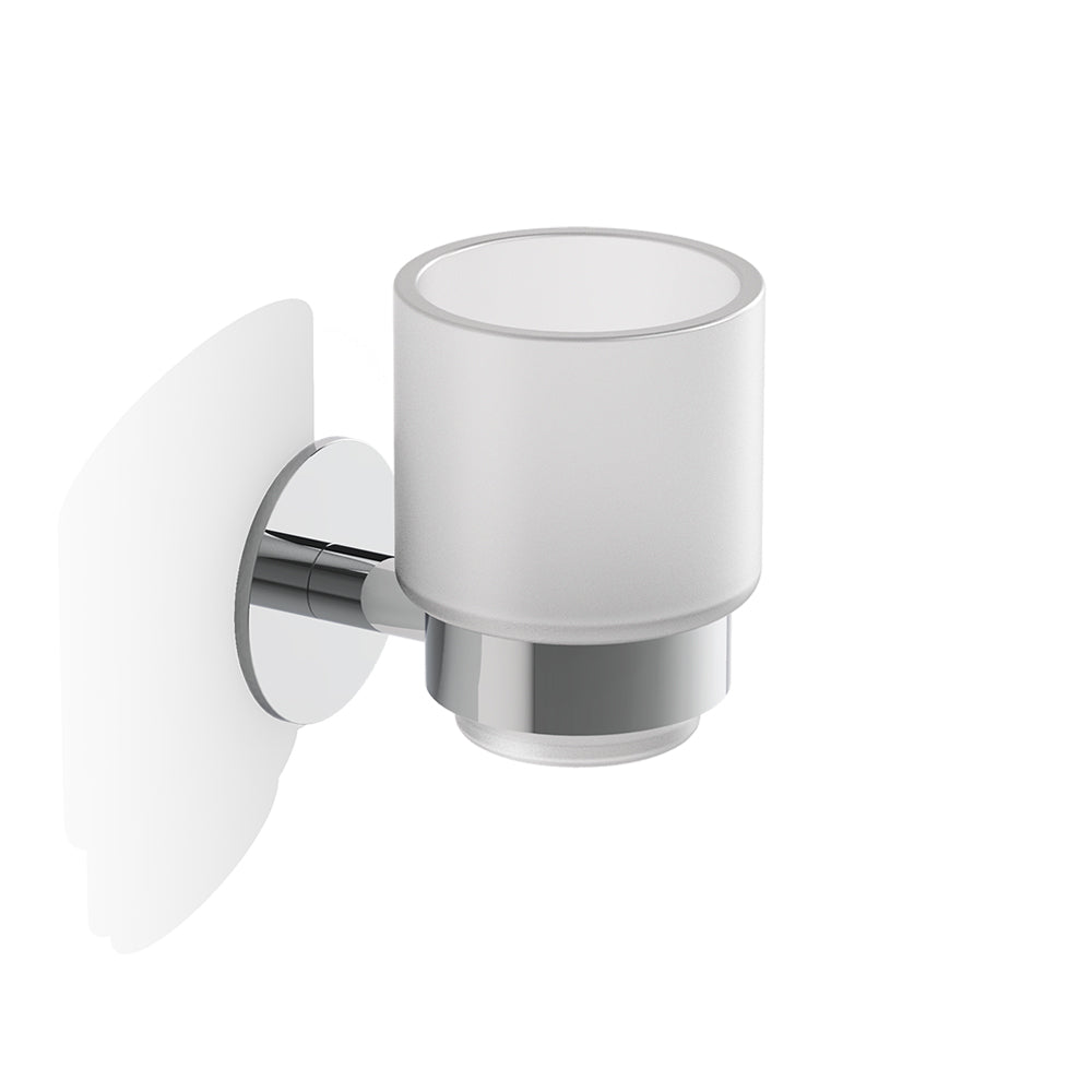 Decor Walther selbstklebendes Wandmundglas in Chrom