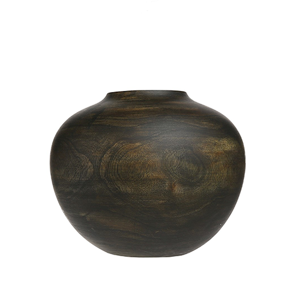Scapa Home handgefertigte Vase aus Mangoholz