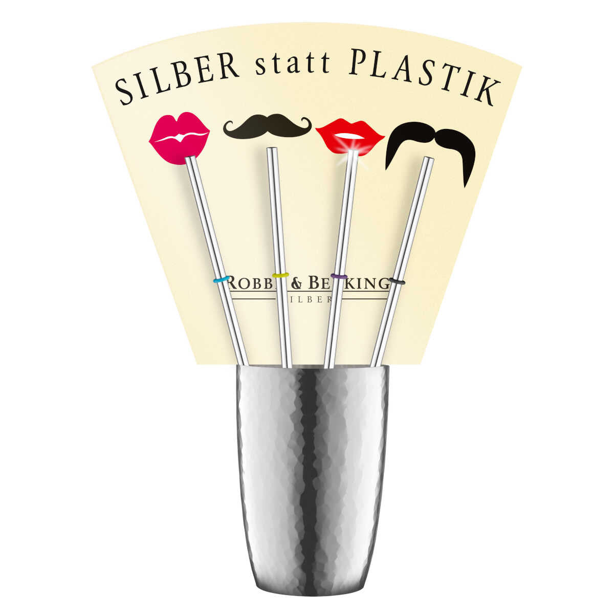 Robbe und Berkin Silber Strohhalme 