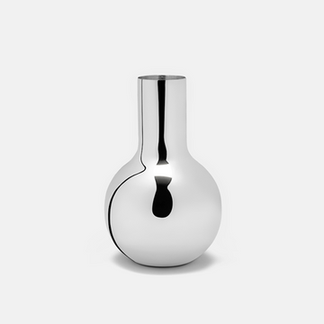 Skultuna Vase Boule in Silber