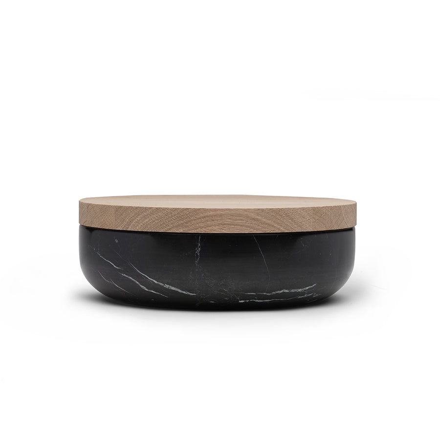 when objects work Pottery von Vincent van Duysen Schale aus schwarzem Marmor mit Deckel